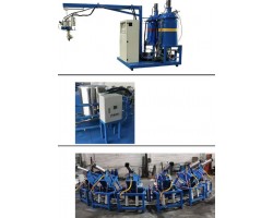 Two Material tanks low pressure foaming machine with chiller